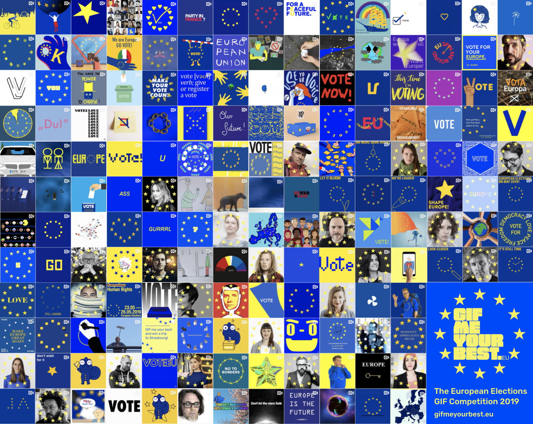 GIF ME YOUR BEST - Über 150 GIF Einreichungen beim ersten #EUROPEANELECTION Wettbewerb und eine 26-köpfige Jury aus ganz Europa